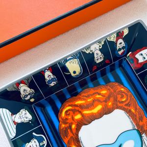 Plateau à bijoux carré en céramique Art Déco, élégant, pour la décoration de la maison, pour femmes - Product Image 3