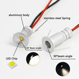 Mini <span class=keywords><strong>Faretti</strong></span> LED da Soffitto 0.5W DC12V IP65 Impermeabili in Alluminio, Applique Moderne <span class=keywords><strong>per</strong></span> Cucina e Illuminazione Decorativa Domestica - Product Image 5
