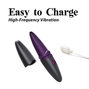 เครื่องสั่นลายหัวกระสุนลิปสติกแบบใช้ไฟ USB สำหรับกระตุ้นคลิตอรเร้าสำหรับคู่รักผู้หญิงทำจากโลหะ - Product Image 6