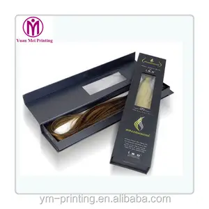 wholesale cheap luxury creative custom logo shipping black foldable hair extension straightener packaging cardboard gift box