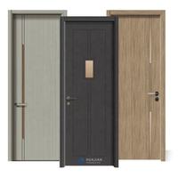 Porte en bois insonorisée de haute qualité, moderne, à la mode, pour la décoration intérieure, imperméable, en carbone, pour appartement, chambre à coucher