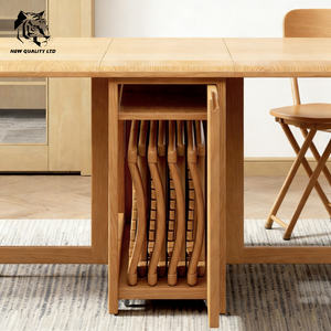 Muebles de comedor de madera maciza de nueva moda, mesa de comedor, precio bajo de fábrica china, personalizable, en stock, envío inmediato - Product Image 6