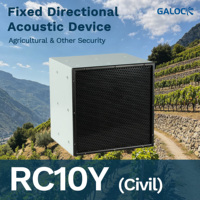 Système de dissuasion sonore directionnel longue portée LDAD pour animaux agricoles, avec console de contrôle à distance via réseau TCP/IP et central de gestion