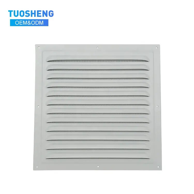 High Quality White Aluminum Alloy Square Inclined Louver Vent Air Ventilation