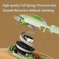 Laisse Rétractable Automatique Personnalisée OEM ODM Populaire en ABS pour Chien, 3M 5M, avec Verrouillage à Bouton Unique, Corde de Traction pour Chiens, Accessoires pour Animaux de Compagnie
