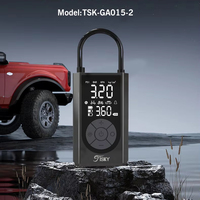 Compresseur d'air portable en ABS avec manomètre 150 PSI, pompe à air pour voiture, éclairage LED et batterie externe pour voitures et vélos