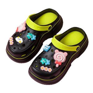 Zuecos de Plataforma Rosas para <span class=keywords><strong>Mujer</strong></span>, Sandalias de Playa Antideslizantes con Decoración de Caramelos, Tacón de 3 cm, para las Cuatro Estaciones - Product Image 3