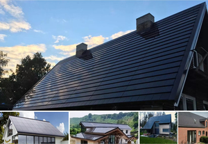 Bâtiment <span class=keywords><strong>photovoltaïque</strong></span> nouvellement conçu intégré Dipv toit Ip68 Protection système solaire silicium monocristallin tuile solaire - Product Image 6