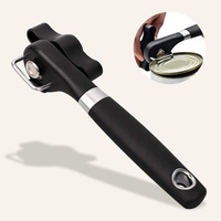 Ouvre-boîte manuel ergonomique en acier inoxydable Maisons, bord lisse, prise en main facile, coupe sûre et portable, gadget de cuisine