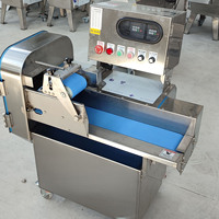 Hete Verkoop Commerciële Tweekoppige Snijmachine Sterke Motor Snijden Aardappel Ui Kool Fruit Shredder Chopper Groenten