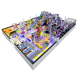 Équipement de terrain de jeux intérieur commercial de grande taille, personnalisable, <span class=keywords><strong>salle</strong></span> de sport, parc avec toboggan, labyrinthes, jeux pour enfants de 2 à 15 ans - Product Image 3