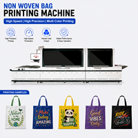 Máquina de Impresión de Bolsas de Tela No Tejida Comercial, Equipo Automático de Inyección de Tinta para la Industria de Fabricación de Bolsas Promocionales