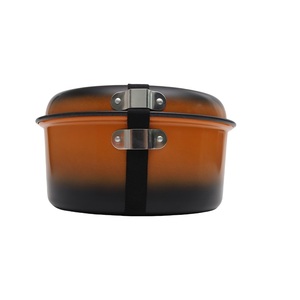 Picnic Camping Cookware Aluminum Outdoor Pot Frying <strong>Pan</strong> Cookware Set With Kettle - Product Image 2