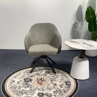 Fauteuil pivotant moderne en tissu 8133, fauteuil d'appoint rembourré, fauteuil de détente pour salon, meubles de maison