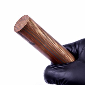 Gemelos Formales de 3 Capas con Diseño de Rayas de Madera, Unisex, para Bodas y Fiestas, Regalo - Product Image 5