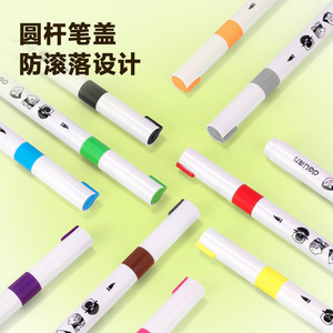 Deli Acrylic Marker Pens 12 Colors Soft Tip Art Markers For Painting And Crafting - Product Image 2