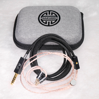 Câble audio de mise à niveau de haute qualité en nylon tressé avec connecteur jack stéréo 3,5 mm et blindage coaxial pour enceintes/moniteurs