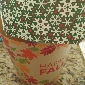 Canada vacanza lascia vaso di carta impermeabile fioriera con rivestimento in plastica - Product Image 3