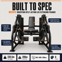 ZOFAN Appareil d'extension des jambes à action séparée avec pile de poids pour la force des quadriceps, équipement de musculation pour salle de sport commerciale, faible MOQ, OEM, ODM