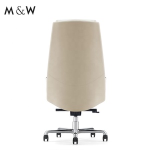 M & W Moderne Designer Arm Executive Lederen Hoge Rugleuning Draaibare Ergonomische Bureaustoel - Product Image 6