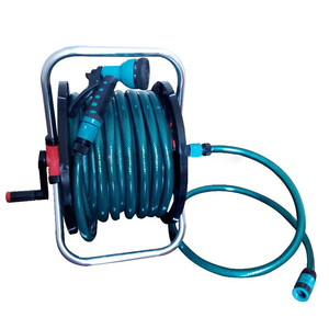 PVC Vườn 5/8 "Áp Lực Cao Có Thể Thu Vào Linh Hoạt Vườn Nước Hose Reel Giỏ Hàng Thiết Lập Vườn Phụ Kiện Nhỏ Hose Reel Giỏ Hàng