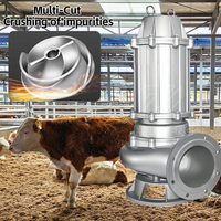 Pompe submersible en acier inoxydable pour eaux usées, accouplement fixe, haute efficacité, certifiée ISO9001 CE, pour fosses municipales et boues portables