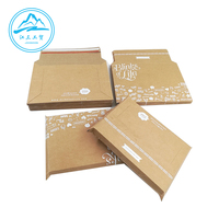 Enveloppes en papier kraft brun couché sur mesure A3 A4 A5 avec poignée en ruban pour cadeaux, emballage de vêtements, enveloppes photo, offset
