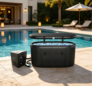 Vanace Drop Stitch Ice <b>Bath</b> Tub Cold Plunge <b>Inflatable</b> Portable Oval Ice <b>Bath</b> Tub With 2/3HP Chiller - Product Image 1