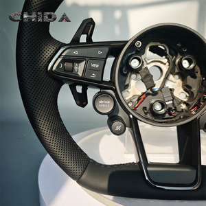 Volant en cuir à quatre clés adapté aux <span class=keywords><strong>Audi</strong></span> A4 A6 A7 Q3 A3 S8 R8 TTRS C6 C7 B9 C8 RS7 RS6 Q7 A5 B9 RS3 RS4 RS5 S3 S4 S5 - Product Image 2