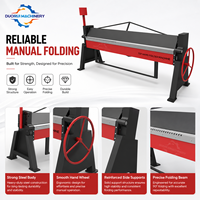 Machine de pliage manuelle pour atelier de fabrication de tôles, à pince réglable pour la pliage droite de plaques fines en acier et de conduites d'air