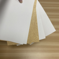 Qualité alimentaire Enduit Blanc Top Kraft Retour Papier Couché Kraft Retour Carte Support Papier pour Emporter Boîtes