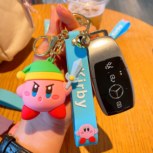 Llavero de dibujos animados de <span class=keywords><strong>Kirby</strong></span>, colgante de PVC, llavero <span class=keywords><strong>para</strong></span> coche, decoración <span class=keywords><strong>para</strong></span> colgar en la bolsa, muñeco de silicona, venta al por mayor - Product Image 3