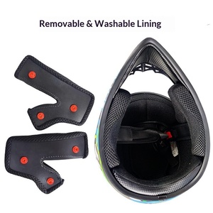 Casque de <span class=keywords><strong>moto</strong></span> de course de haute qualité, vente en gros par le fabricant, étiquette interne personnalisée - Product Image 5