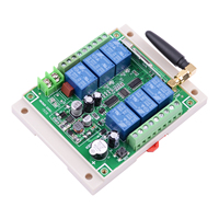 Télécommande sans fil industrielle FANWELL DC12-36V AC100-220V 8 canaux pour interrupteur LED, relais 10A, étanche, code d'apprentissage, portée 200m