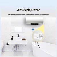 Prise intelligente Tuya 16A 20A, adaptateur UE, automatisation domestique, équipement électrique, plastique, compatible WiFi, Google