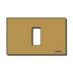 Placa de aluminio de 12.3 pulgadas x 7.5 pulgadas x 0.6 pulgadas con broche de bronce para accesorios de cableado - Product Image 1