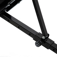 Banc de musculation commercial noir réglable de haute qualité, multifonctionnel, pliable, pour adultes, avec extension des jambes, style moderne, en acier