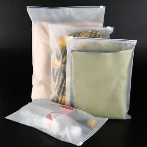 定制印刷商标拉链袋聚服装定制旅行透明印花磨砂PVC白色PE侧角撑板包