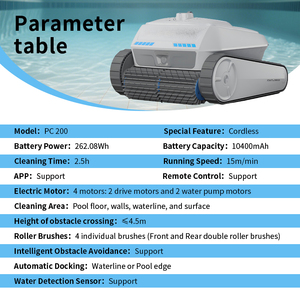 เครื่องดูดฝุ่นสระว่ายน้ำอเนกประสงค์ กำจัดใบไม้ ทราย และฝุ่นละเอียด - Product Image 5
