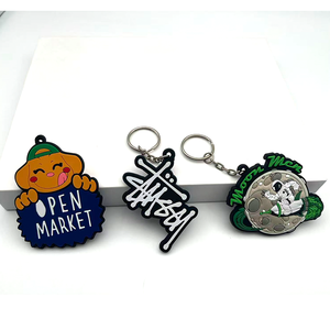 Personalizado al por mayor llavero de goma de PVC logotipo de la marca Animal esmalte suave personalizado suave llaveros de goma de PVC - Product Image 5