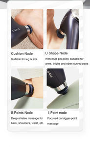 Massageador Manual Portátil de Percussão para Tecidos Profundos com Controle Manual e Fio, Dispositivo de Plástico para Massagem Corporal - Product Image 5