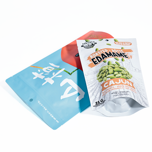 Bolsas de aperitivos de edamame tostado de alta proteína Embalaje de sabor cajún sin grano Bolsa de pie para alimentos saludables 21g de proteína - Product Image 5