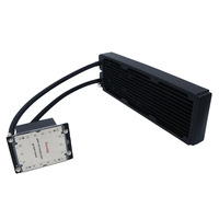 2510-4PIN Warna Kustom Heatsink PC Pendingin Air Kompleks Pipa Tembaga Aluminium Pendingin CPU Prosesor Dukungan ARGB Cairan