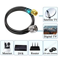 Câble de communication coaxial de haute qualité, étanche IP68, faible perte, RG58 Micro RG174 LMR240 LMR400, connecteurs SMA/N, cuivre pur