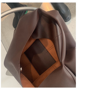 Solid Color Ultra Soft Portable Pebbled PU Leather Hobo <strong>Bag</strong> Oversized <strong>Slouchy</strong> <strong>Shoulder</strong> Handbag Tote <strong>Bag</strong> for Women - Product Image 3