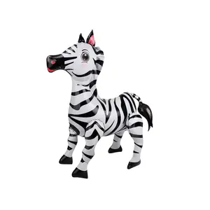 3D đứng Zebra bóng Inflatable cho bé tắm Safari Zoo rừng chủ đề sinh nhật đảng trang trí bóng bay