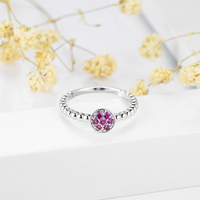 Seven.A pas cher 2024 conception Simple plaqué or blanc rose saphir anneaux mode bijoux bagues pour femmes