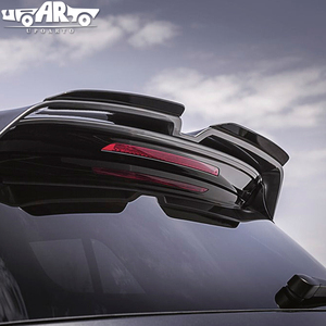 Accessoires extérieurs pour voiture, aileron de toit arrière en ABS noir brillant, extension de lames d'aileron arrière en 2 parties pour voiture - Product Image 5