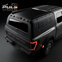 PULS 2026 Hard Top en Aluminium pour Pick-up, Compatible avec Ford Ranger / Toyota Tacoma / Hilux / ISUZU D-Max 2012-2026 (5.0 pieds)