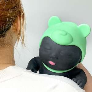 Large Black Doll Sand Filled, Plastic, Strong Stretching and Squeezing Toy, Non <b>Rebounding</b>, Decompression Toy - Product Image 3